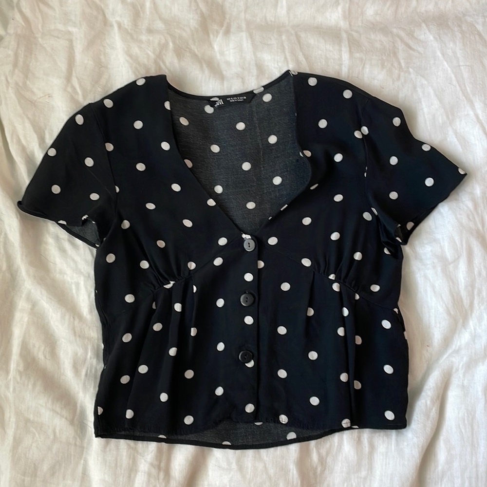 Zara Polka Dot Blouse